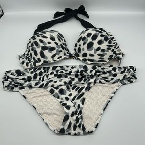 Victoria’s Secret Bombshell Leopard Print Bikini 36B